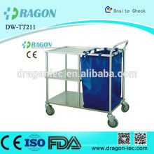 DW-TT211 instrument chirurgical traitement médical chariot en acier inoxydable